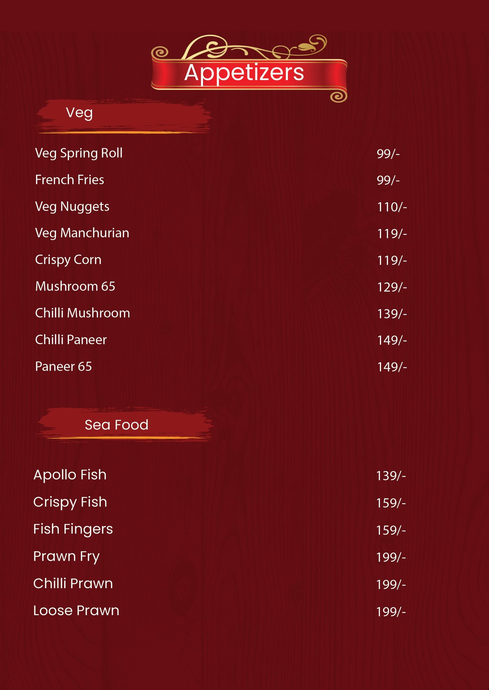 Menu Page 2