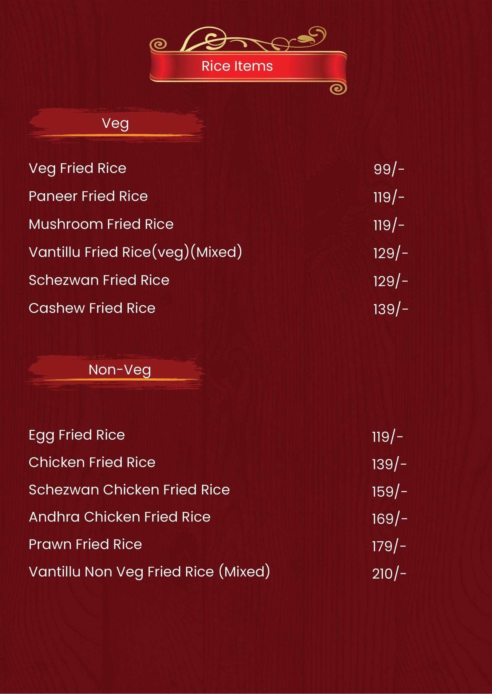 Menu Page 3
