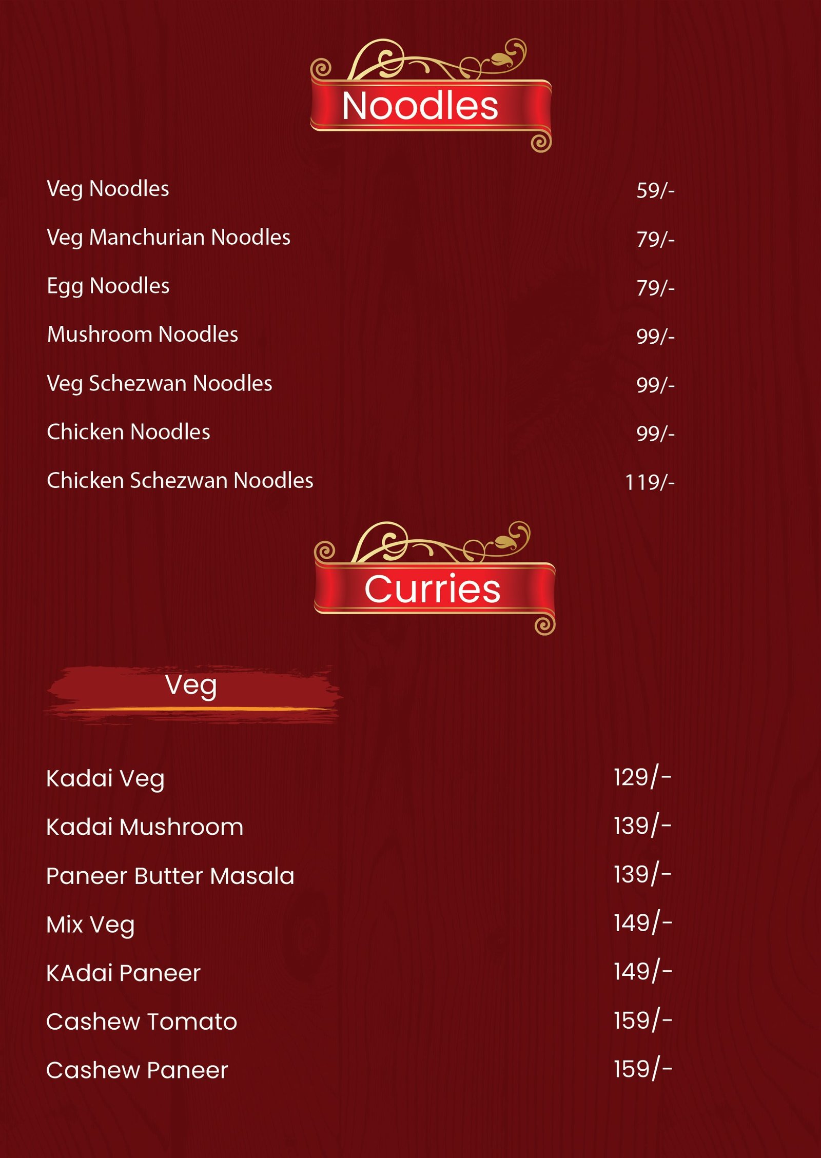 Menu Page 4
