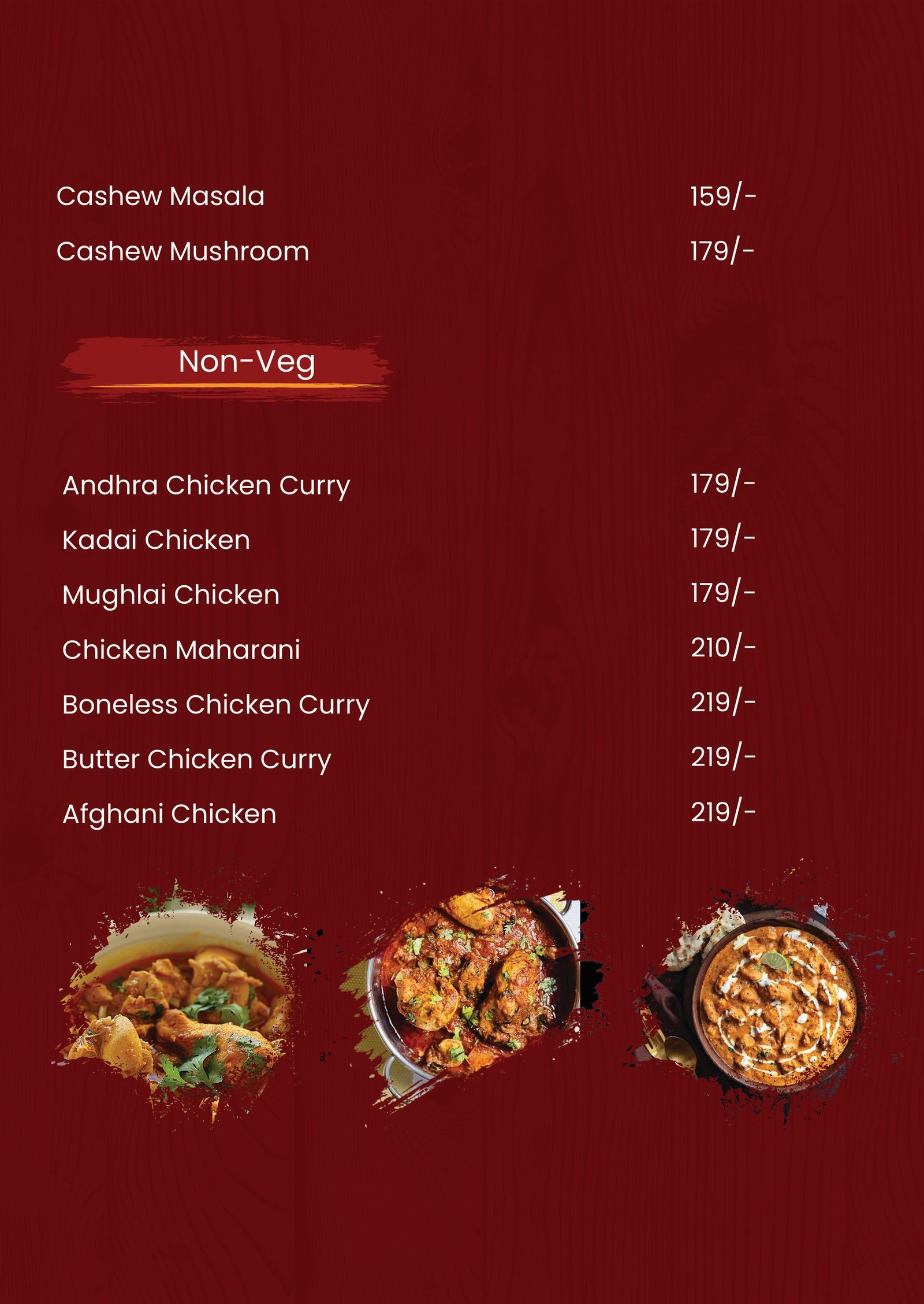 Menu Page 5